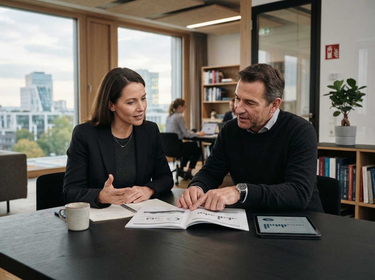 Hash Hedge analyst team reviewing model output and market data